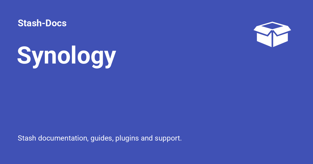 synology-stash-docs